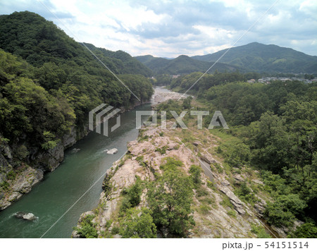 長瀞岩畳（ドローンによる空撮） 54151514