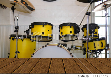 yellow drum. musical purcussion instrument yellow drum. musical purcussion instrument 54152775