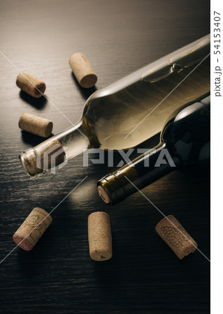 bottles of wine and corks bottles of wine and corks 54153407