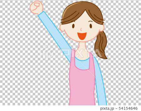 主婦 やったーのイラスト素材