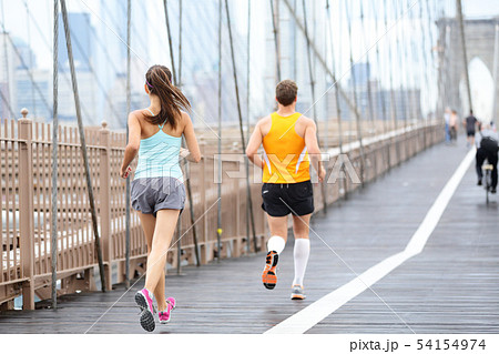 Running people jogging in New York City Running people jogging in New York City 54154974