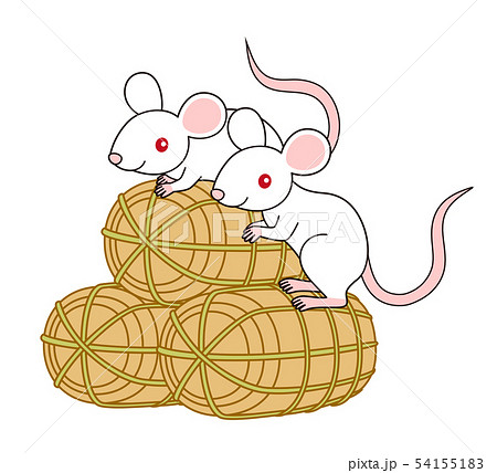 ねずみと米俵 イラスト mouse ねずみと米俵 イラスト mouse 54155183