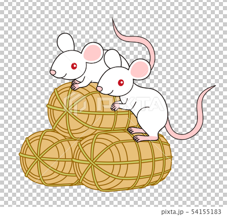 ねずみと米俵 イラスト mouse ねずみと米俵 イラスト mouse 54155183