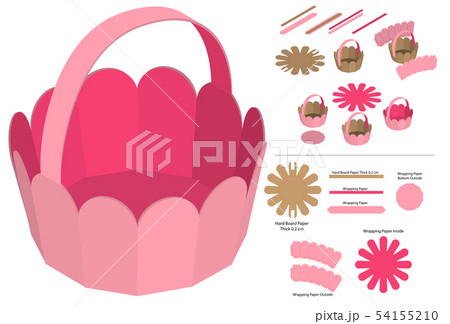 Box packaging die cut template design. 3d mock-up 54155210