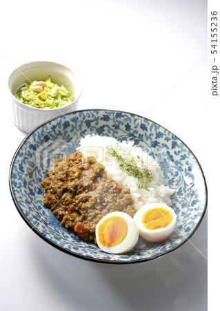 キーマカレーサラダセット（湯気） 54155236