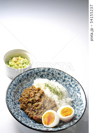 キーマカレーサラダセット（湯気） 54155237