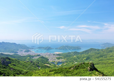 香川県　小豆島　寒霞渓展望台からの風景 54155275