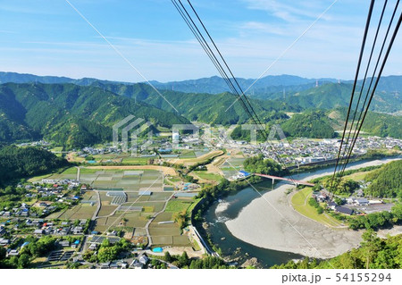 四国　徳島県　ロープウェイからの眺め 54155294