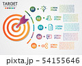 Target infographics 5 steps or options business 54155646