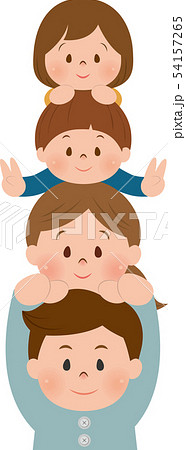 ４人家族のトーテムポール 54157265