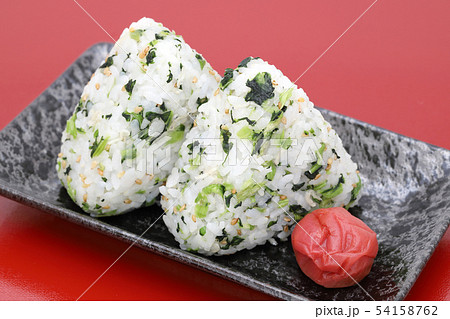 おにぎり　野沢菜しらす 54158762
