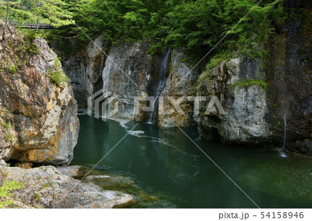 日光市鬼怒川龍王峡とむささび橋 54158946