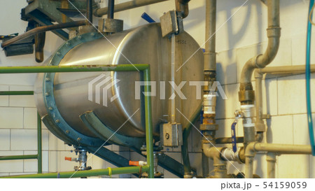 Growing distillery for the production of plum brandy by firing in a gas boiler, alembic pot still Growing distillery for the production of plum brandy by firing in a gas boiler, alembic pot still 54159059
