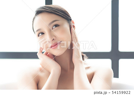 女性 お風呂 エステ の写真素材