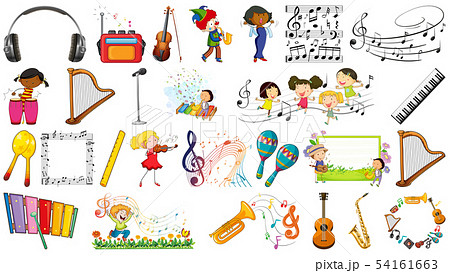 Set of music instrument Set of music instrument 54161663