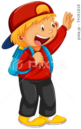 A happy boy character 54161818