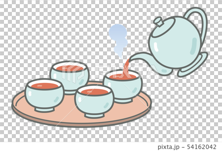 お茶　飲茶　イラスト 54162042