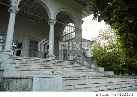 old white villa, retro architecture old white villa, retro architecture 54162173