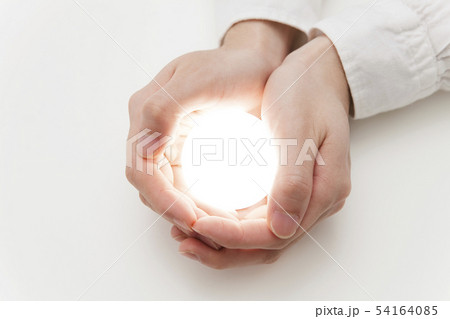 電球を持つ手 54164085