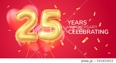 25 years anniversary vector logo, icon. Template 54165953