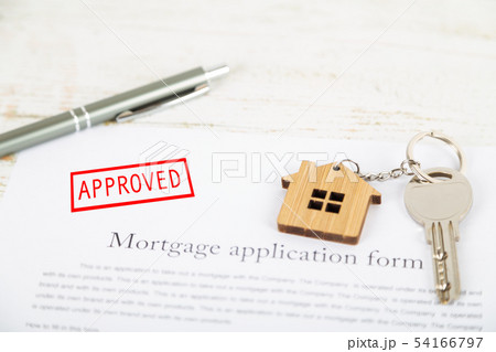 Approved mortgage loan agreement application with Approved mortgage loan agreement application with 54166797