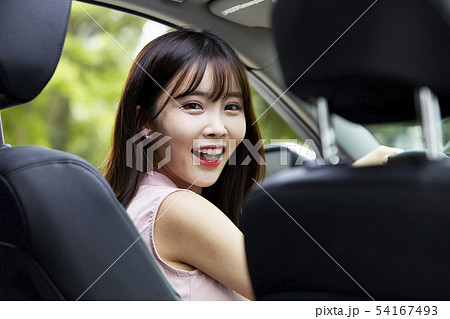 自動車 ビジネスウーマン ビジネス 54167493
