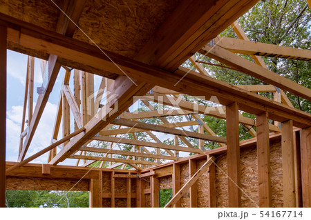 Looking up new construction beams under Looking up new construction beams under 54167714