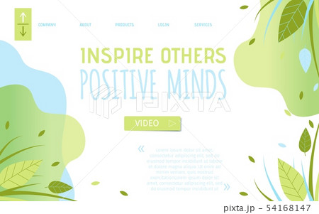 Landing Page with Inspiration on Positive Minds 54168147