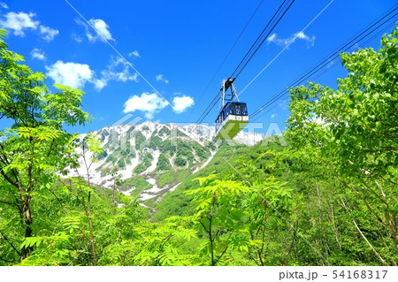 夏の立山ロープウェイ 夏の立山ロープウェイ 54168317