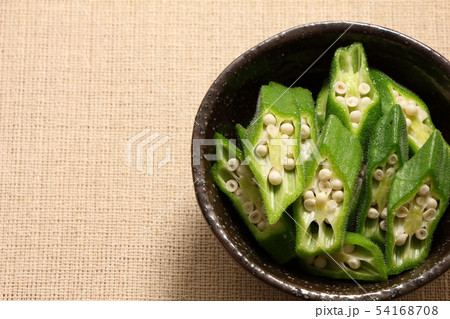 ゆでたオクラ。 ゆでたオクラ。 54168708