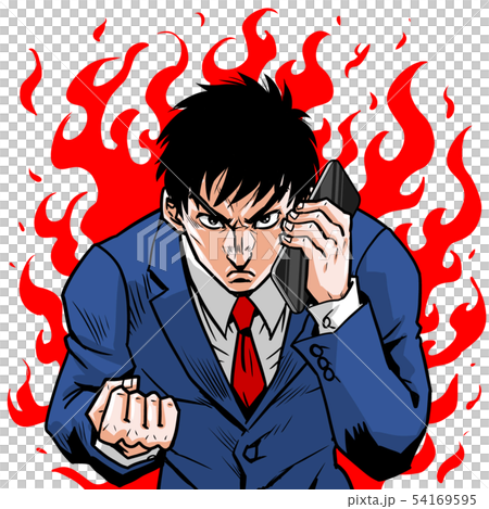 Smartphone calling businessman Smartphone calling businessman 54169595