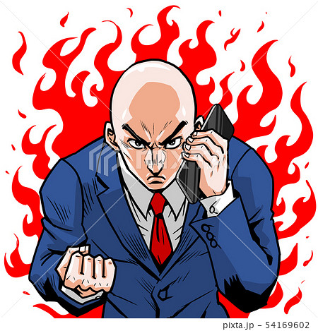 スマホかけビジネスマン 54169602