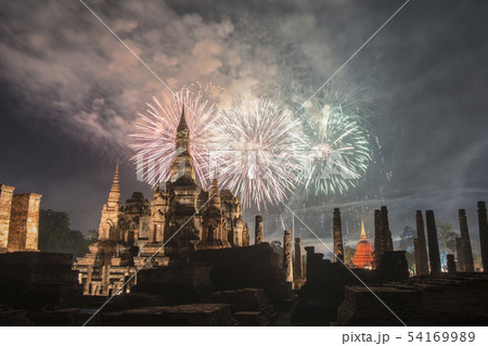 ASIA THAILAND SUKHOTHAI LOY KRATHONG 54169989