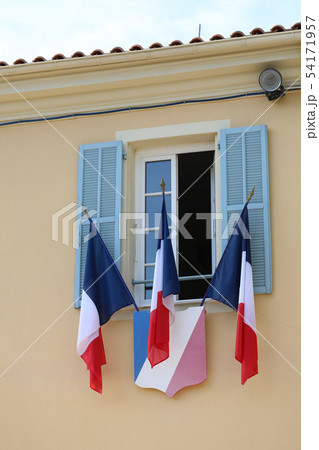 French Tricolor Flags On The Town Hall 54171957