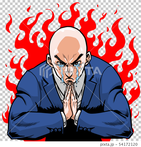 ビジネスマン合掌 54172120