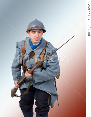 French soldier 1914 1918 attack, November 11th French soldier 1914 1918 attack, November 11th 54172842