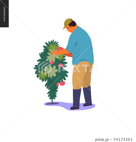 Harvesting people set Harvesting people set 54173301