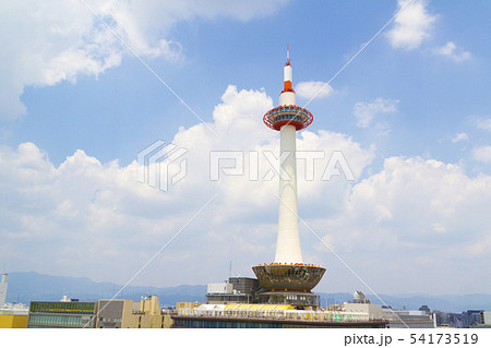 京都タワーと青空 54173519