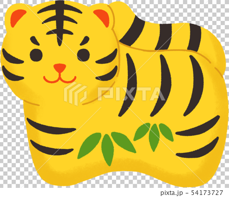 虎の置物のイラスト 干支の動物 のイラスト素材
