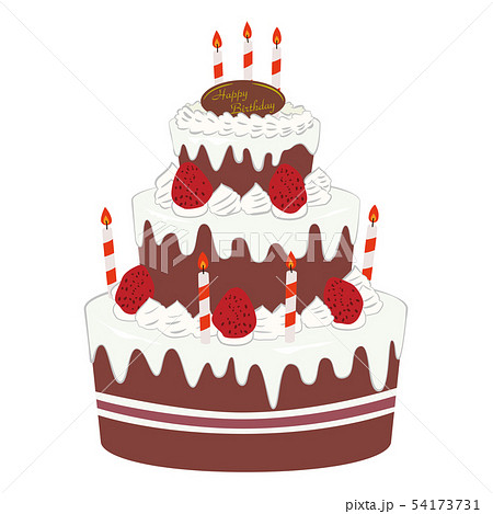 Birthday Cake Illustration Stock Illustration