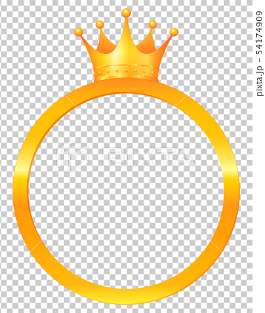 金の王冠リングのイラスト素材