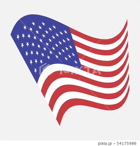 American Flag illustration. Vector image of United States of America 54175986
