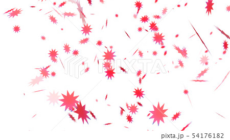 CGパーティクル ピンク色の星 CGパーティクル ピンク色の星 54176182