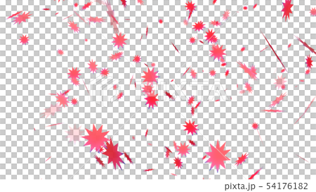 CGパーティクル ピンク色の星 CGパーティクル ピンク色の星 54176182