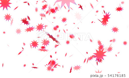CGパーティクル ピンク色の星 CGパーティクル ピンク色の星 54176185