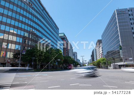 大博通り 博多駅前 博多口方面 大博通り 博多駅前 博多口方面 54177228