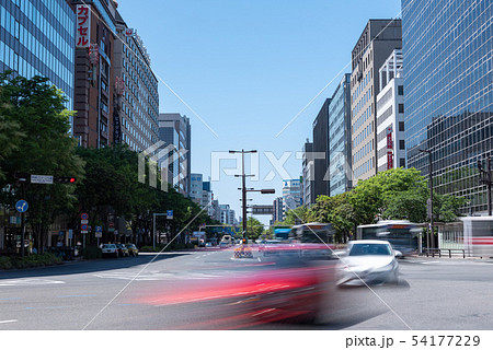 大博通り 博多駅前 博多口方面 大博通り 博多駅前 博多口方面 54177229