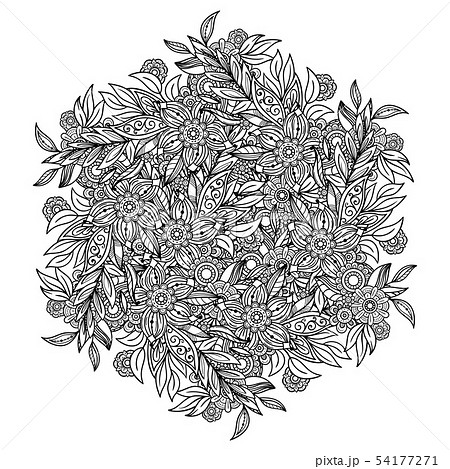 Floral Mandala Pattern Floral Mandala Pattern 54177271