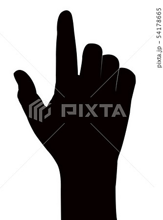A Hand Silhouette Vectorのイラスト素材