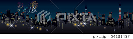 Design of the city visited for travel, tokyo 54181457